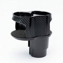Carbon Fiber Center Console Drink Cup Holder Box For Car Interior Fitting QZB