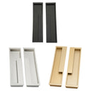 1 Pair Zinc Alloy Concealed Flip Handle Kitchen Cabinet Pull Black