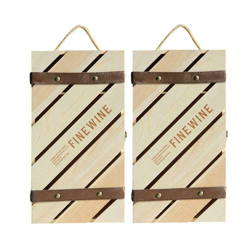 Champagne Engagement Wooden Gift Box Wine Wedding Gift NTN1