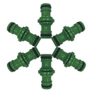 6pcs Tube Garden Watering Hose Connector Fitting Extender Pipe Joint Double Male