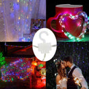 1m LED Fairy Lights Curtain USB String Remote Lamp (Colorful w/ Hook)