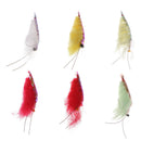 6pcs Shrimp/Prawn Flies For Bass, Sea Trout, Salmon, Pollock