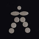 9x White Shell Key Buttons Inlays for Alto Tenor Soprano Saxophone Accessory