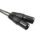 2 RCA to 2 XLR Male Audio Cable Cord Wire, 1.5m/4.92ft