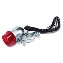 Retro Bicycle Bike Rear LED Indicator Red Light Cable Holder Taillight Lamp OZ