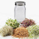 4Pcs/Set Stainless Steel Sprouting Lid For Wide Mouth Mason Jars Canning Ja L9S6