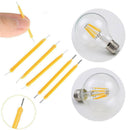 10* Super Bright COB LED 3V Solar Filament Bulb Candle Light Home Lamp Source