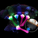 1Pc Luminous kids LED fan lighting up toys children flashing party props gif_ly