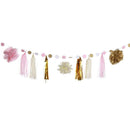 DIY Paper Card String Tassel Ornaments Paper Flower Festival Party Decor