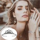 Fancy Retro Carved Hollow Out Lotus Shape Open Cuff Bracelet Bangle For women