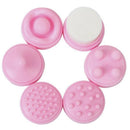6pcs Pore Blackhead Facial Skin Cleansing Electric Massage Face Care Cleane