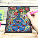 DIY Special Shaped Diamond Painting Violin 50 Pages A5 Drawing Notebook