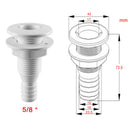 For 5/8 Inch Plastic Thru-Hull Bilge Pump and Aerator Hose Fitting for Boats