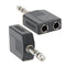Stereo 6.35mm 1/4" 1 Male Plug to 2Mono Female Jack Audio Splitter Adapter K1B