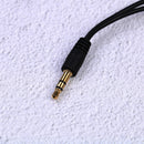 3.5mm stereo headphone audio male to 2 female y splitter cable w/volume&cont Hn