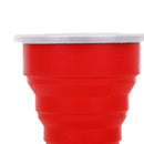 2 Pieces Collapsible Silicone Travel Coffee Mug 300ml Water Cups Portable