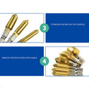 6Pcs/Set Countersink Drill Bits Center Punch Tool Sets Automatic Punch Hex  N5F9