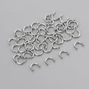 50x S + 50x L Fishing Spoons Blades Spinner Folded Clevises Tackle for Lure