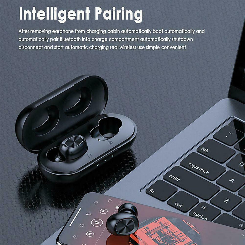 B5 TWS Wireless BT5.0 In-ear Touch Control Mini Headset with Charging Case