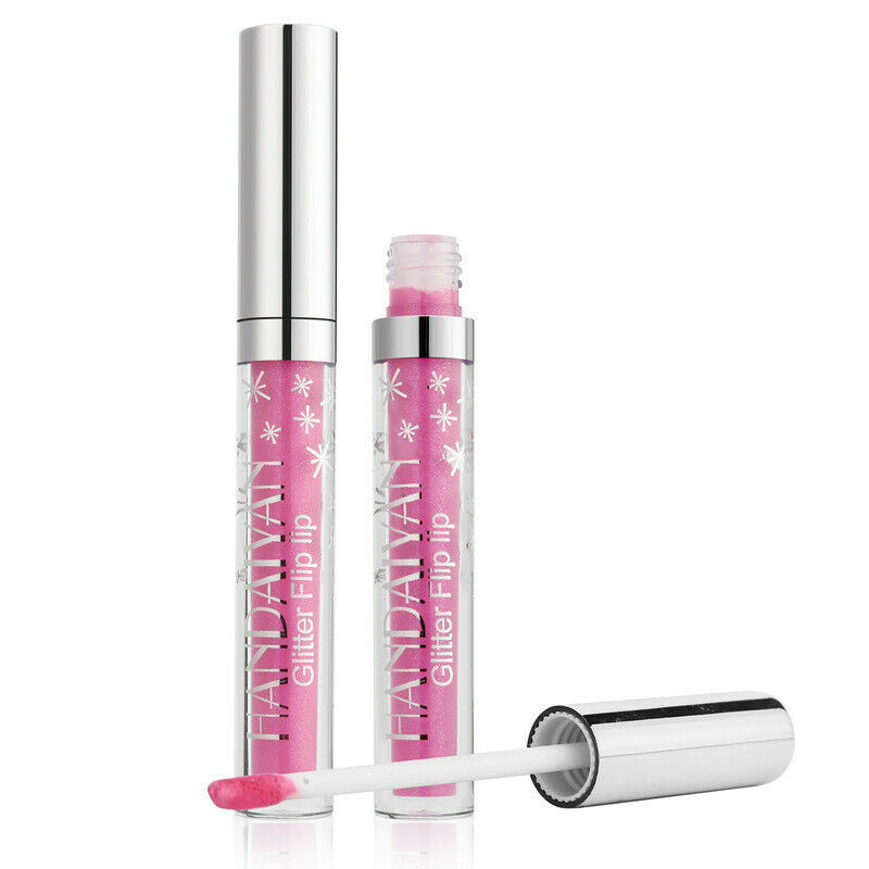 Handaiyan Shiny Lip Gloss Shimmer Lip Tint Matte To Glitter Liquid Lipstick U8L8
