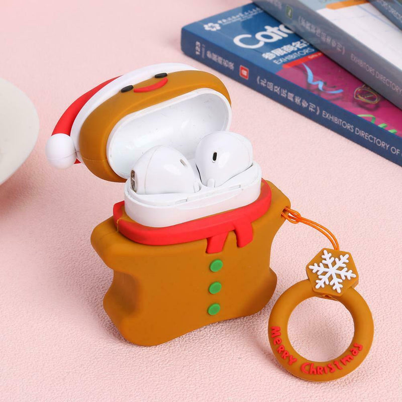 Christmas Deer Silicone Case Earbuds Scratch-resistant Container Box for AirPods