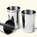 Stainless Steel Cups Tumbler Glasses - Premium Pint Cups - Set of 6 - Stackable