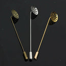 10pcs Round Blank Setting Disc Stick Hat Pin Lapel Pin Base for DIY Jewelry