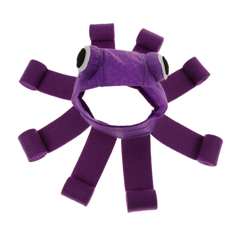 Octopus Wigs Pet Halloween Hat Adjustable Collar for Dog Cat Party Supplies