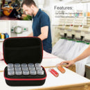 15 Bottles Diamond Painting Embroidery Tool Storage Box Hand Bag (Red)
