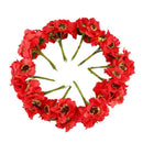 High Quality Silk Poppies Camellia 5cm 60pcs/lot Artificial Flowers Corn Po Z1F1