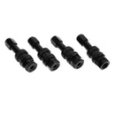 4pcs Car Stainless Steel Clamp-in Tubeless Tyre Tire Wheel Valves Stems Black