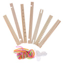 Wooden Weaving Loom Craft Yarn DIY Hand Knitting Machine Kids Educational To Cy