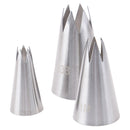 3Pcs Premium Stainless Steel Piping Nozzles Russian Pastry Tips Decorating T Gw