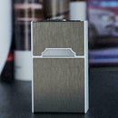 20 sticks Windproof Lighter With Inbuilt Box Holder Automatic Cigarette Cas M1N7