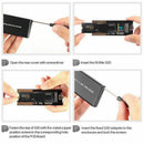 1X(Pcie Nvme Usb3.1 Hdd Enclosure M.2 To Usb 3.1 Type C M Key Ssd Enclosure