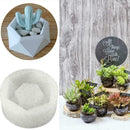 Hexagon Flower Pot Silicone Molds DIY Garden Planter Vase Mould Concrete So T7H1