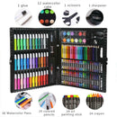150Pcs/Set Drawing Tool Kit Box Painting Art Pencil Marker Watercolor Pen Crayon