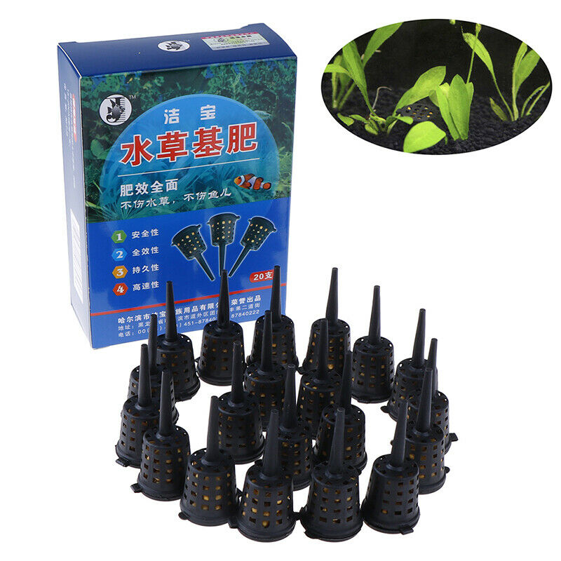 20 Pcs/Box Aquarium Water Plant Root Fertilizer Tablets Condensed Fertilizer FT