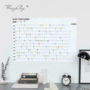 2020 Full Year Wall Planner Calendar Home Office Work 18.5cm JAN-DEC * 26cm B7Y4