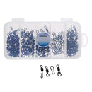 150pcs/box Carp Tackle Set Carp Fishing Quick Change Swivels Set