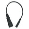 Black PVC IEC320 C14 Male To C7 Female C14-C7-Cable 0.98ft Replace Part