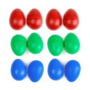 12pcs Plastic Percussion Musical Egg Maracas Egg Shakers Toys for Child Kid H8W3