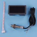 1Pc tachometer 4 digital red led tach rpm speed meter with hall switch sensorME