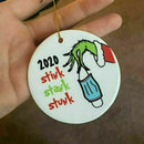 Grinch Hand Christmas Ornament Stink Stank Stunk Quarantine Ornaments Christmas