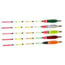 5pcs Vertical Fishing Float Bobbers Wooden Fishing Buoy Rock Fishing Tackle