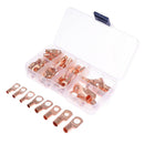 60Pcs Car Auto Copper Ring Terminal Wire Crimp Connector Bare Cable TerminaS Hn