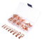 60Pcs Car Auto Copper Ring Terminal Wire Crimp Connector Bare Cable TerminaS Hn