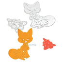 2Pcs Christmas Tree Cat Cutting Dies Stencil DIY Scrapbooking Album Craft Card