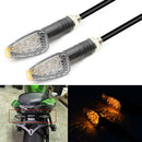 2pcs 12V Motorcycle Amber LED Turn Signal Lights Indicators Blinkers for Yamaha