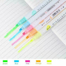 5 Pcs/set Colorful Double Head Highlighters Markers Pen Fluorescent Station Y0Y8